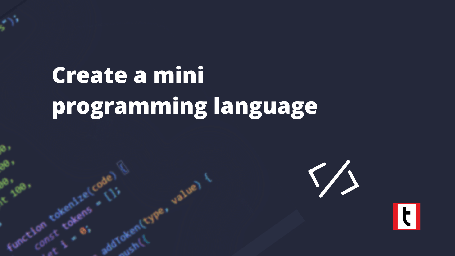 Let's create a mini programming language! | Tronic247